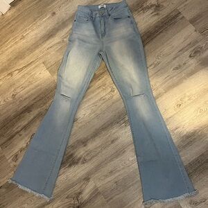 YMI Light Blue Wide Leg Jeans